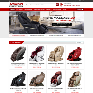 Website Theme WordPress Ghế Massage