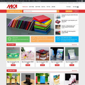 Theme WordPress bán sản phẩm từ mica