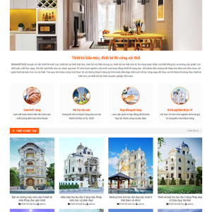 Theme WordPress công ty thiết kế kiến trúc, nội thất