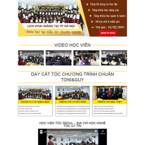 WEBSITE VIỆN ĐÀO TẠO MẪU TÓC CHUYÊN NGHIỆP