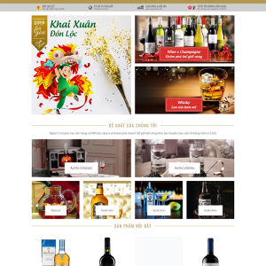 WEBSITE SHOP RƯỢU ĐẸP