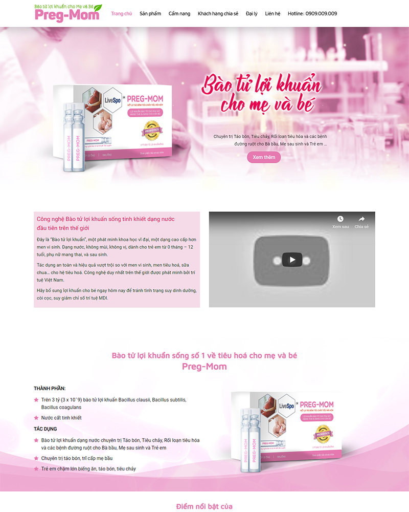 WEBSITE BÁN THỰC PHẨM CHỨC NĂNG