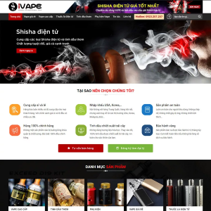 Theme WordPress bán thuốc lá điện tử, shisha, vape